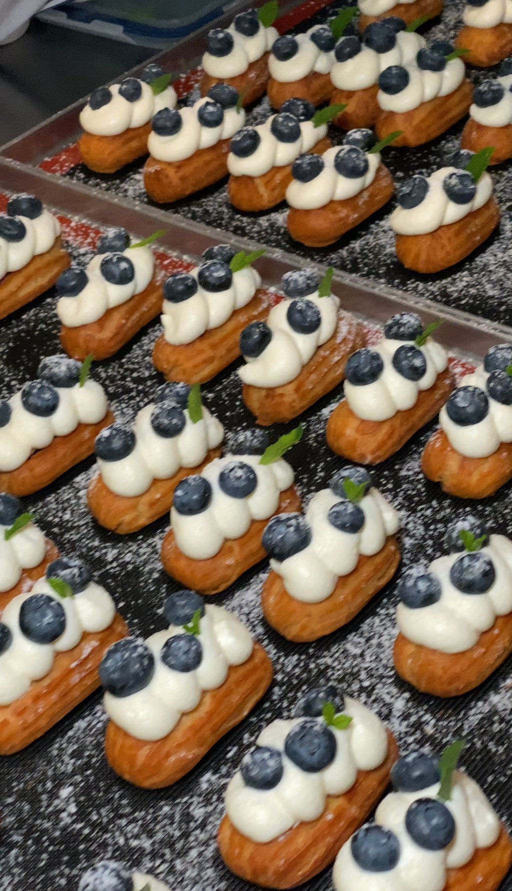 15 Mini-Blaubeer-Éclairs