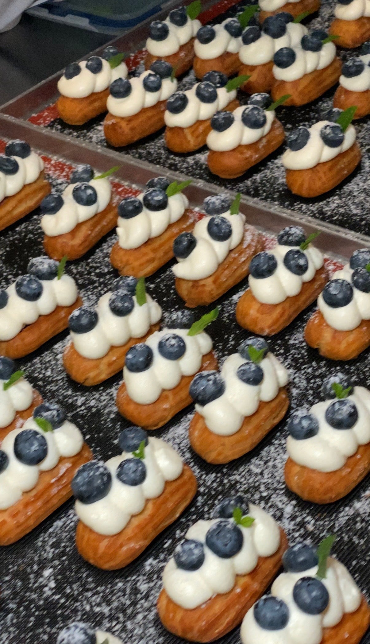 15 Mini-Blaubeer-Éclairs