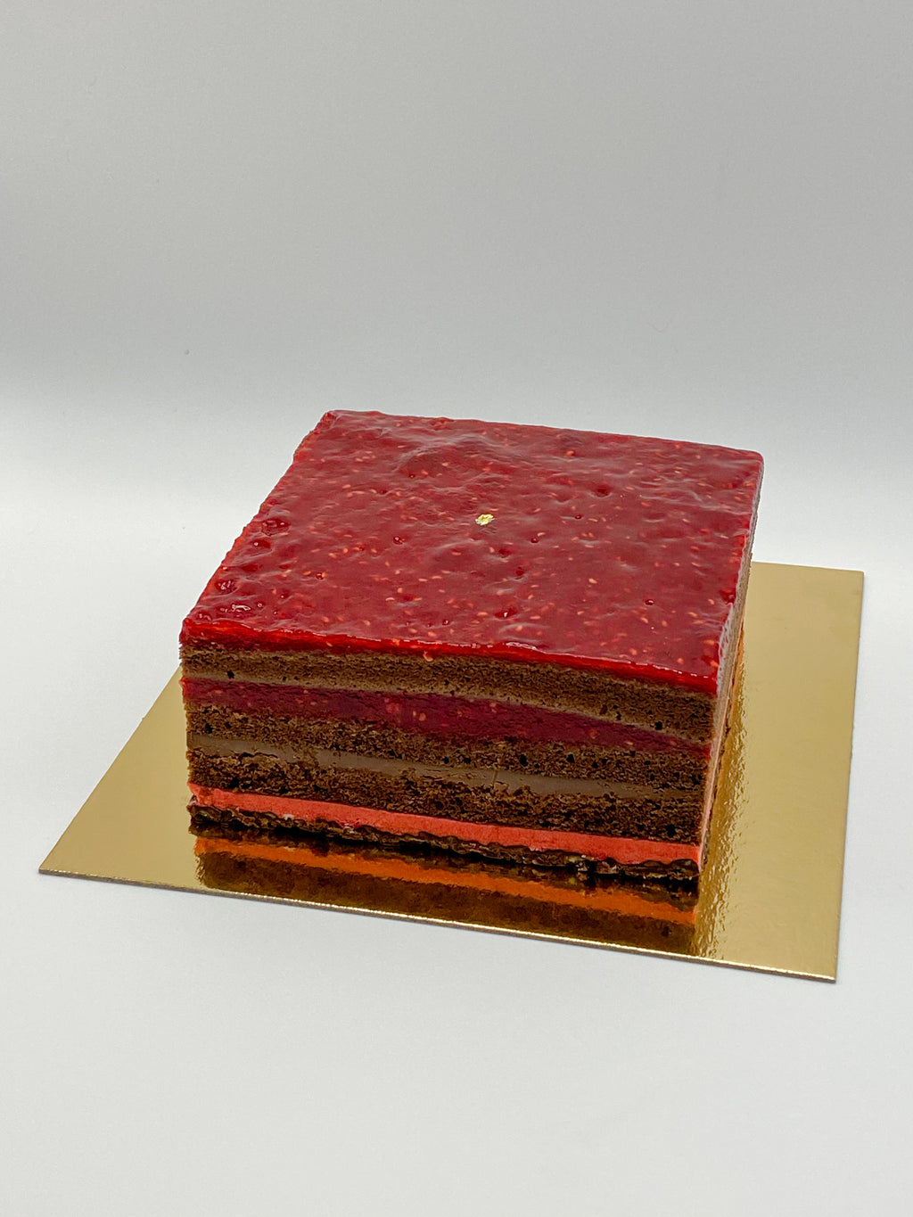 Schoko Himbeer Opéra-Torte (vegan) (4 Portionen)